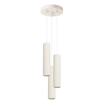 Skandynawska lampa wisząca KARBON SL.1595 potrójna beżowa