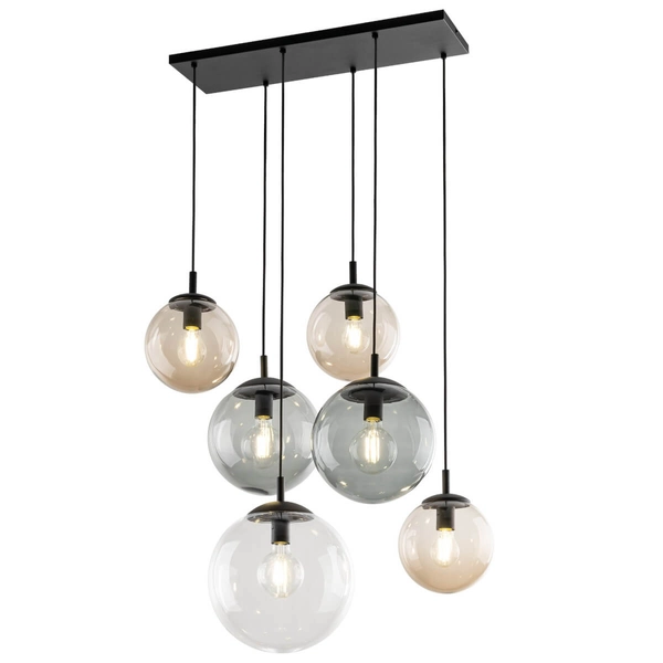 Lampa wisząca nad stół Esme 4819 na belce bubbles multikolor