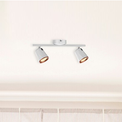 Regulowana LAMPA sufitowa SOLANGE 5046 Rabalux metalowa OPRAWA plafon LED 12W 3000K reflektorki tuby białe złote