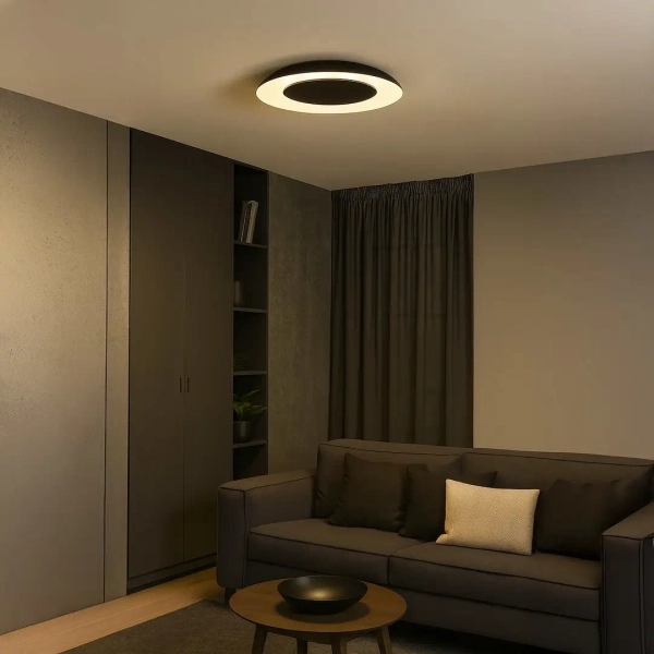 Nowoczesna lampa sufitowa Piattino ML1811 LED 30W 3000-6000K czarny