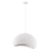 Wisząca lampa japandi PALINZA LE45317 kopuła nad stół biała