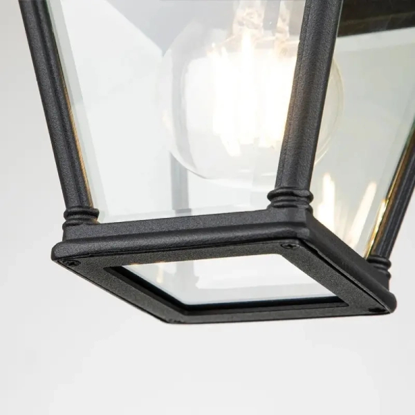 Ogrodowy plafon Bayview BAYVIEW-PORCH-BK metalowy IP44 czarny