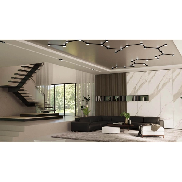 Lampa do systemu modułowego Drop 1014 BROSline punkt z regulacją czarny