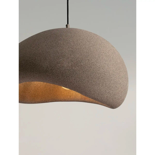 Lampa wisząca kopuła PALINZA LE45323 do salonu kopuła brązowa