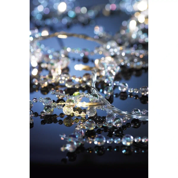 Świąteczne oświetlenie kryształki 6,5m 20 LED 1W ciepła