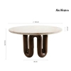 Drewniany stolik kawowy CORES MM001501100409 brązowy nowoczesny 80cm