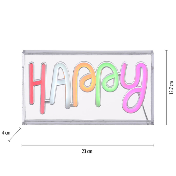 Nocna lampka NEON-HAPPY 85027-70 Just Light LED 6,5W do sypialni kolorowy
