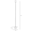 Zwisająca lampa do salonu LOOP 1125G9_S Aldex szklana kula kremowy