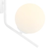 Kinkiet LAMPA szklana GALLIA 1095C Aldex biała kula ścienna