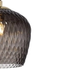 LAMPA wisząca VENUS 11011308 Kaspa szklana OPRAWA loftowy ZWIS kaskada czarna przydymiona