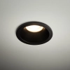 Minimalistyczny sufitowy spotlight Opti 10577 okrągła czarny