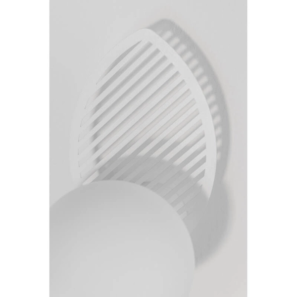 Okragła lampa ścienna Fyllo FYB11000 do sypialni kula biała