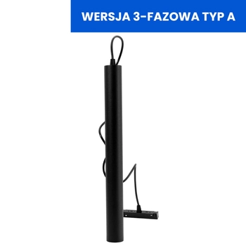 Lampa zwis do szyn magnetycznych 3-fazowych 900 Domeno LED 7W 4000K czarna