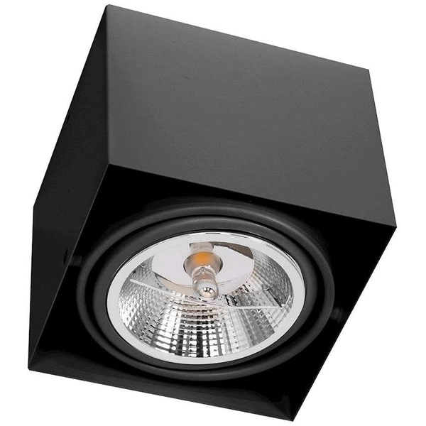 Sufitowa LAMPA natynkowa PLAZA ML4743 Milagro metalowa OPRAWA kwadratowa regulowana kostka biała