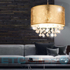 LAMPA wisząca AMY 15187H3 Globo okrągła OPRAWA abażurowa ZWIS z kryształkami glamour crystal złoty