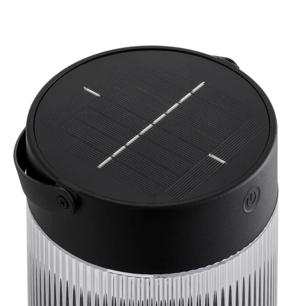 Lampka stołowa solarna tuba Coupar 2518215003 IP44 ściemnialna czarny