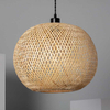 Ekologiczna lampa wisząca kula Boho ABR-NLW28-BH-E27 bambus naturalny