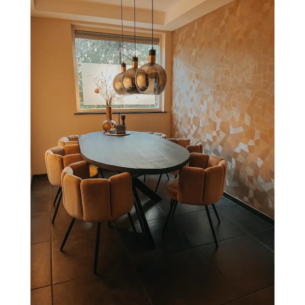 Wisząca lampa potrójna Julius 34438/03/65 Lucide okrągła czarna złota