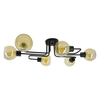 Szklana lampa sufitowa Tango 3040/6 BL 21QG loftowe kule szklane czarne