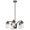 Wisząca lampa ogrodowa Lyndon KL-LYNDON-5P-AZ Kichler na taras IP44 brązowa