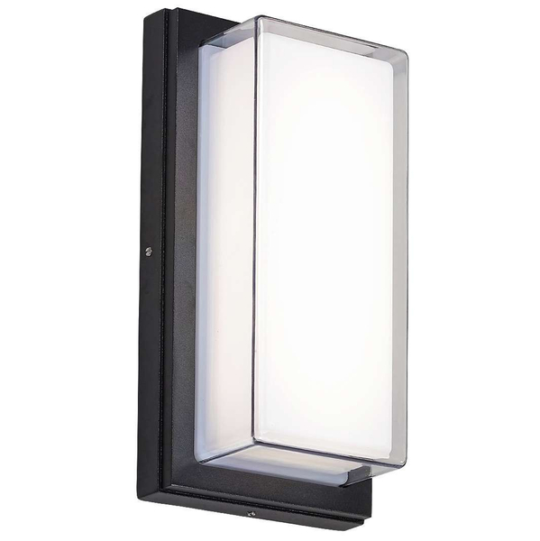 Elewacyjna LAMPA ścienna ANDORRA 8830 Rabalux prostokątna OPRAWA zewnętrzny kinkiet LED 12W 4000K outdoor IP54 czarna biała