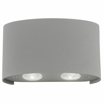 Srebrna lampa ogrodowa Carlo LED 3,2W 3000K zewnętrzny kinkiet