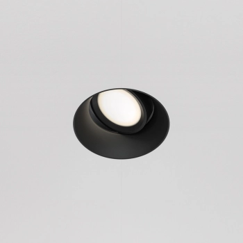 Wpuszczana lampa sufitowa Dot DL042-01-RD-B oczko okrągłe czarne