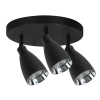 Natynkowa lampa potrójna Campana LP-3103/3C BK regulowana czarny