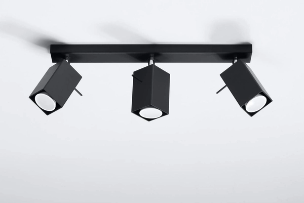 Reflektorki LAMPA sufitowa SL.0101 plafon OPRAWA metalowa czarna