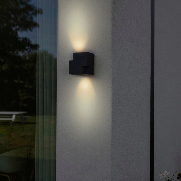 Kinkiet elewacyjny MARBO 5288001118 Lutec IP44 góra-dół zewnętrzny szary