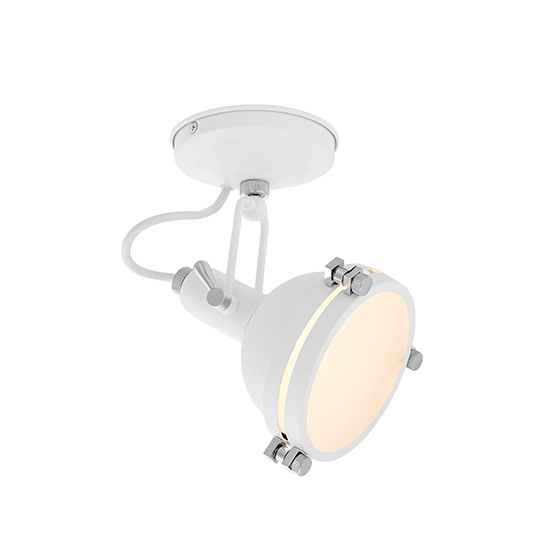 Kinkiet LAMPA ścienna NAUTILIUS 20481101 Kaspa regulowana OPRAWA reflektorek loft biały