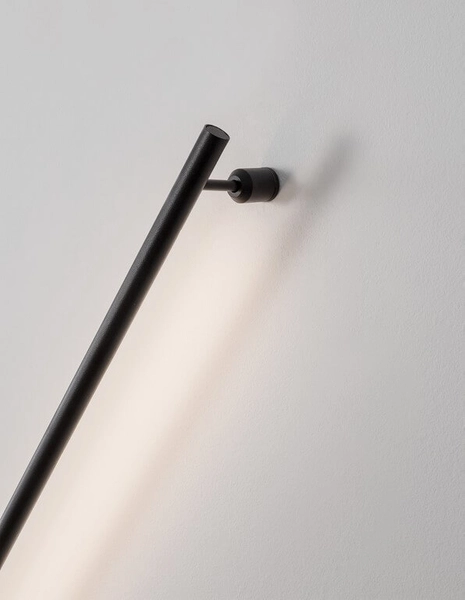 Metalowy kinkiet jadalniany Buin stick LED 10W 3000K czarny