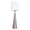 Stojąca lampa metalowa Lofty na szafkę nocną czarna abażur