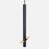 Wisząca lampa metalowa Sopel Ring 41228 podłużna czarna złota