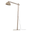 Naturalna podłogowa lampa Oslo Sabia 16130 drewniana beżowy