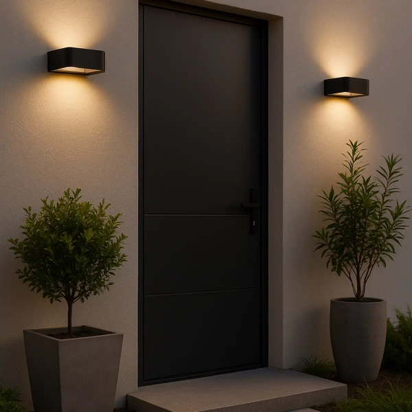 Ogrodowa naścienna lampa Arius 18204 LED 3000K IP54 czarny