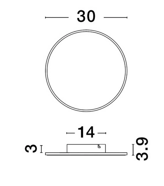 Stylowa lampa ścienna Chica nowoczesna LED 20,5W 3000K czarna