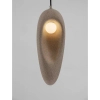 Lampa wisząca nad wyspę LONTIZA LE45338 z żywicy brązowa
