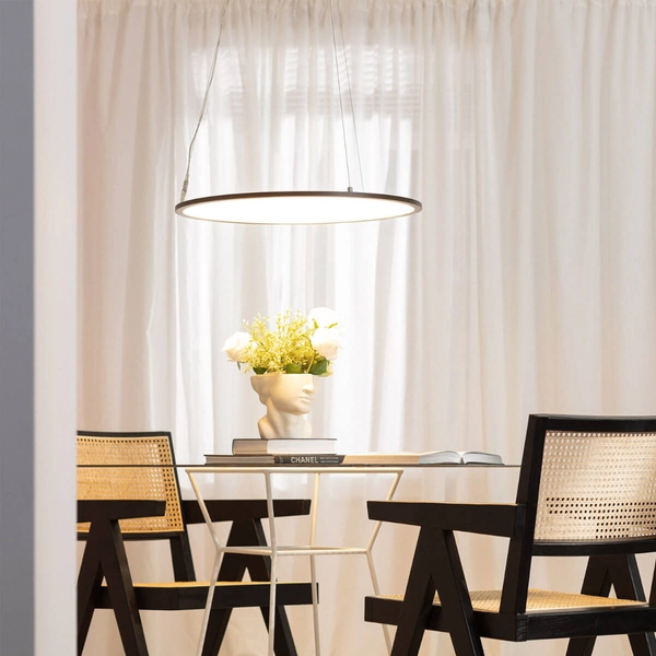 Zwisająca lampa Biuro ABR-LWBO-36W-3000K LED 36W 3000K okrąg czarna