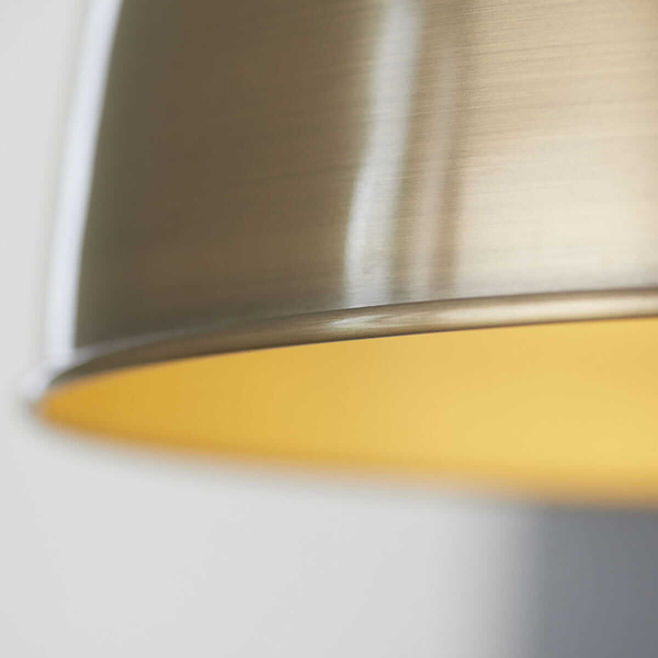 Kopułowa lampa wisząca nad stół Franklin 98744 Endon metalowa mosiądz