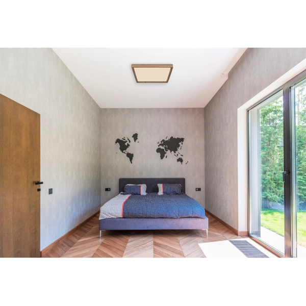 Ekologiczna lampa sufitowa Cinderella 41595D2 LED 24W drewno