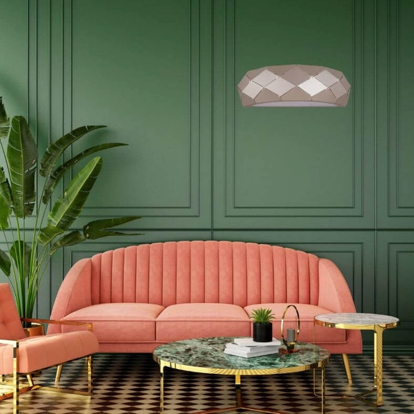 Półokrągła lampa ścienna Reus LP-8069/1W GD Light Prestige złota