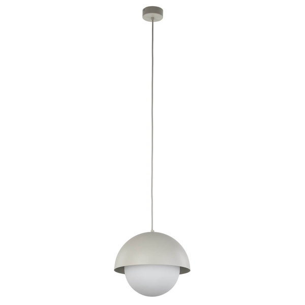 Lampa wisząca nad stół Bono 10274 kula do sypialni beżowa biała