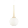 Pojedyncza lampa wisząca Daisy 40769 Sigma zwis kula złota biała