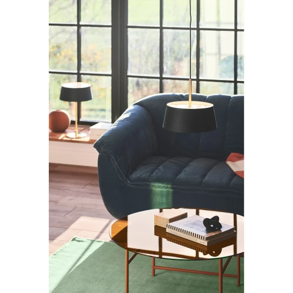 Okrągła lampa wisząca Clasi 2312603003 do salonu czarny