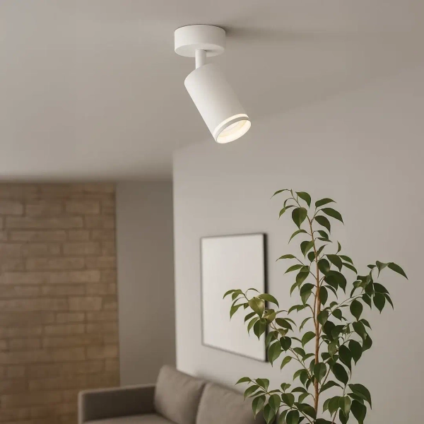 Punktowa lampa sufitowa Pipe Ring Spot ML2068 tubka biały