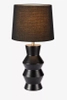 Nowoczesna lampa stojąca Shape ceramiczna czarna na komodę