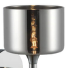 Modernistyczny kinkiet Copenhagen W01059CH Cosmolight metal szkło srebrny