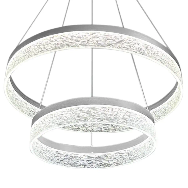 Podwójny ring zwisająca lampa Gala ML2243 LED 54W 4000K srebrny