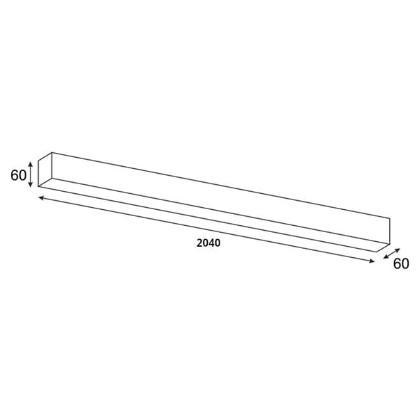 Liniowa natynkowa lampa Lupinus 3115006202-1 Elkim LED 28W 4000K biała